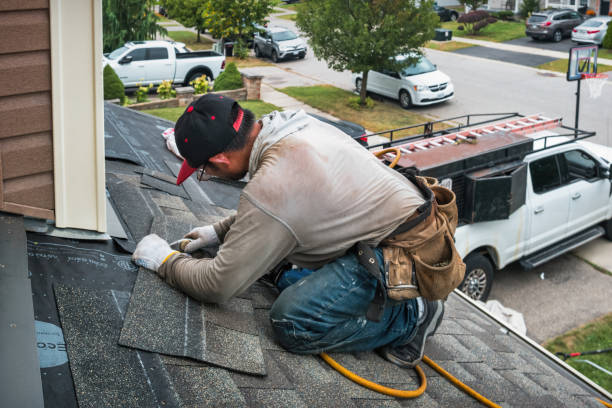 Professional Roofing technician working in Villas, FL